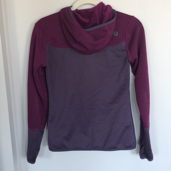 Marmot Womens Sirona Fleece Zip Up Hoodie in Nightshade/Plum - Picture 5 of 11